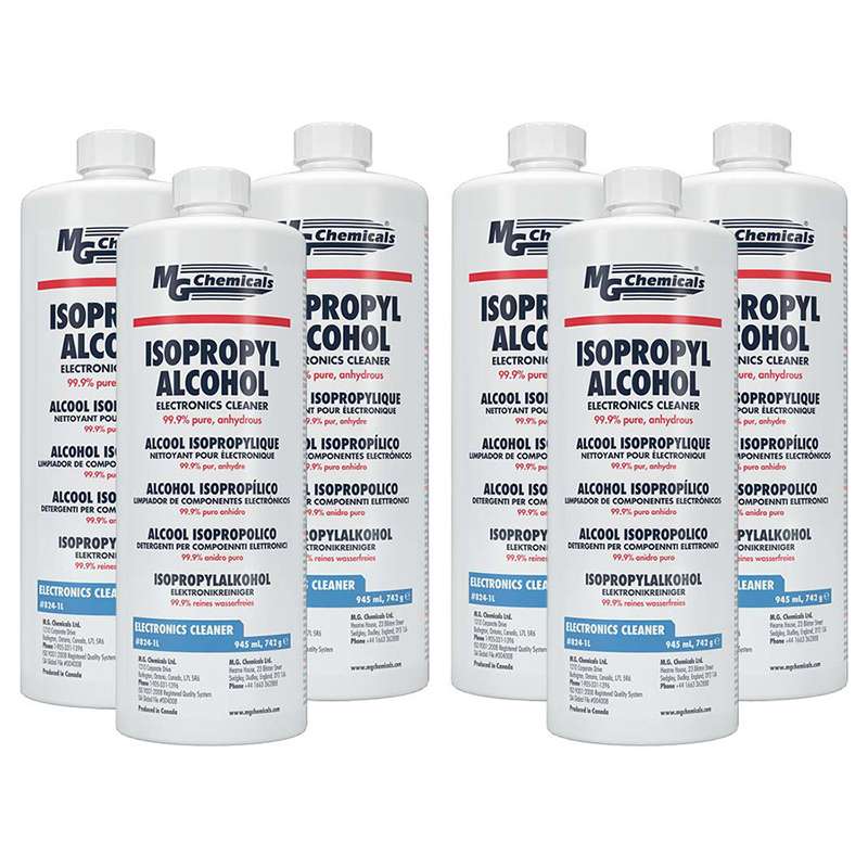 Isopropyl Alcohol, 99.9, 945mL Bottle, 6 per Pack